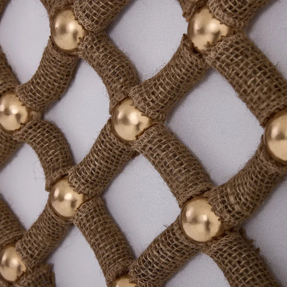 لوحة جدارية مؤطرة بأوسكار، ذهبي وبني - ١٠٠×١٠٠ سم 