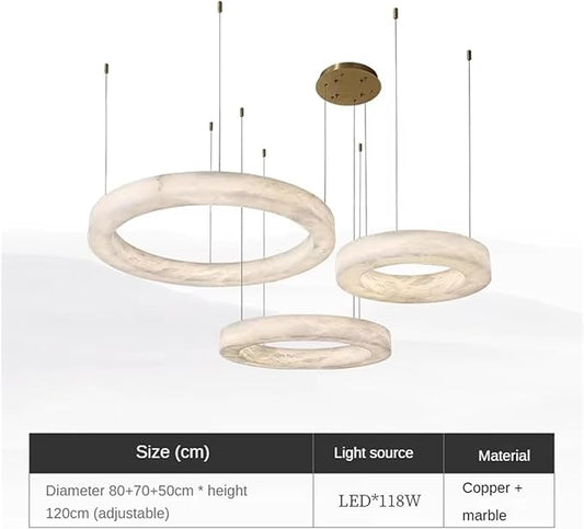 Marble Copper Pendant Light Living Room Modern Luxury Creative Bar Counter Dining Room Light Bedroom Light