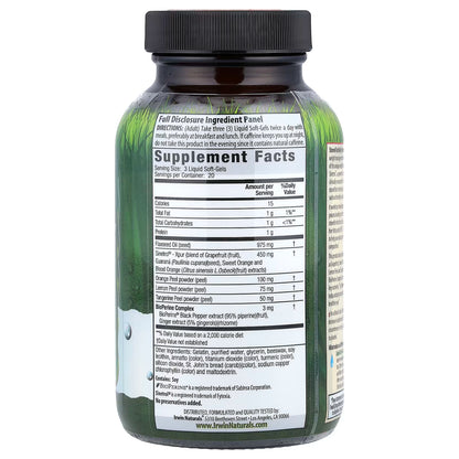 Irwin Naturals, Stored-Fat Belly Burner®, 60 Liquid Soft-Gels