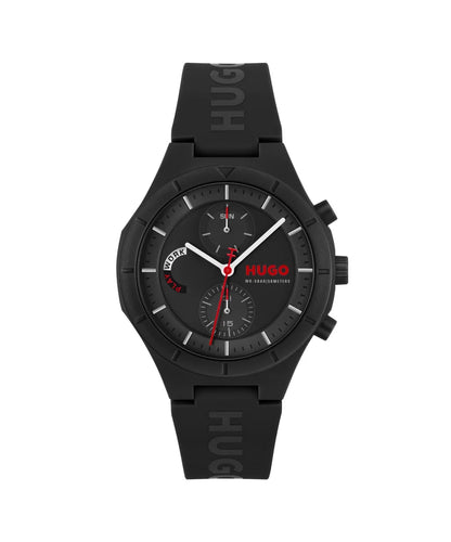 HUGO Analogue Watch with Silicone Bracelet