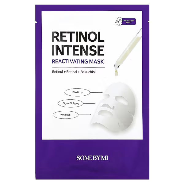 SOME BY MI, Retinol Intense, Reactivating Beauty Mask, 1 Sheet Mask, 0.77 oz (22 g)