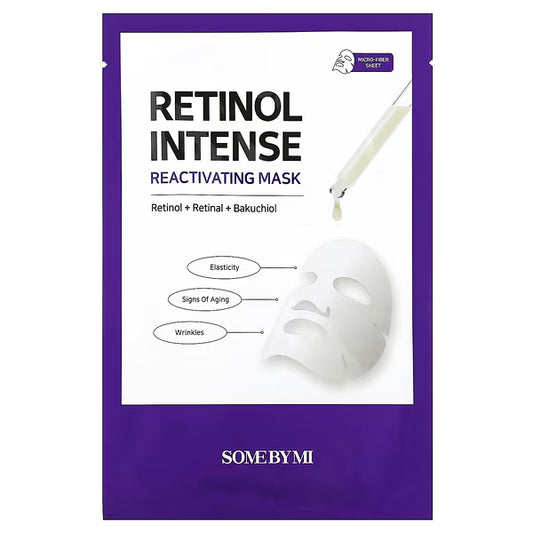 SOME BY MI, Retinol Intense, Reactivating Beauty Mask, 1 Sheet Mask, 0.77 oz (22 g)