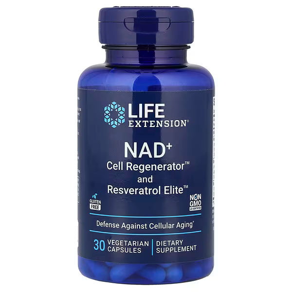 Life Extension, NAD+ Cell Regenerator™ and Resveratrol Elite™, 30 Vegetarian Capsules