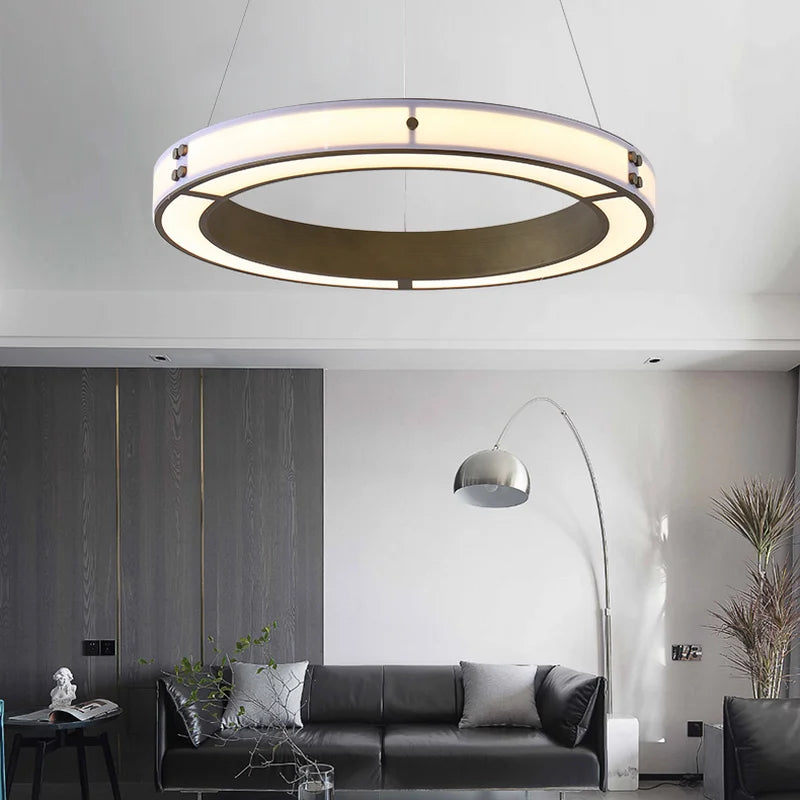 Strata LED Chandelier with Glass( 80cm)