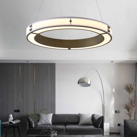 Strata LED Chandelier with Glass( 60cm)