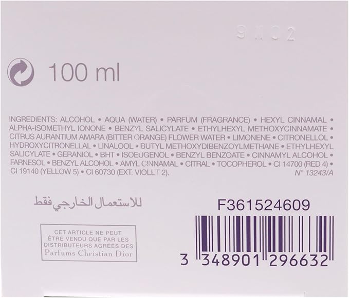 Christian Dior J'adore Eau De Toilette Spray for Women