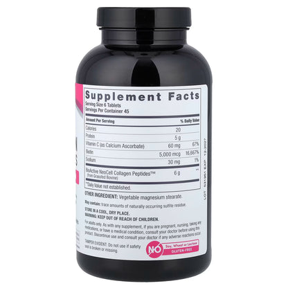 نيو سيل، ببتيدات الكولاجين العشبية + فيتامين سي والبيوتين، 270 قرصًا 