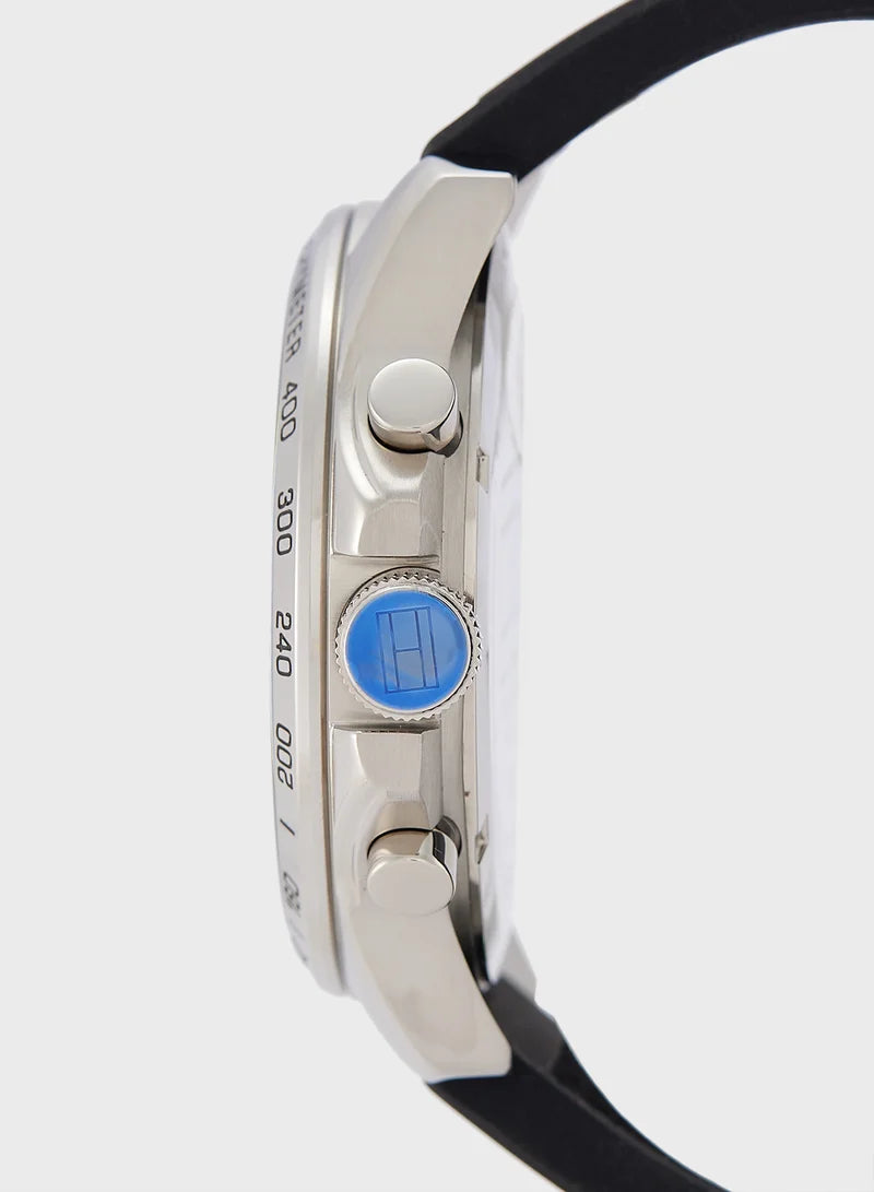 ساعة تومي هيلفيغر التناظرية بسوار من السيليكون 