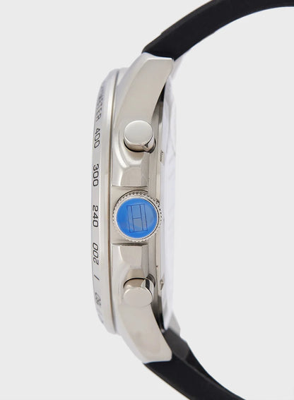 ساعة تومي هيلفيغر التناظرية بسوار من السيليكون 