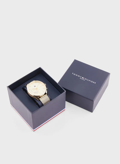 ساعة تومي هيلفيغر التناظرية متعددة الوظائف بسوار من الفولاذ 