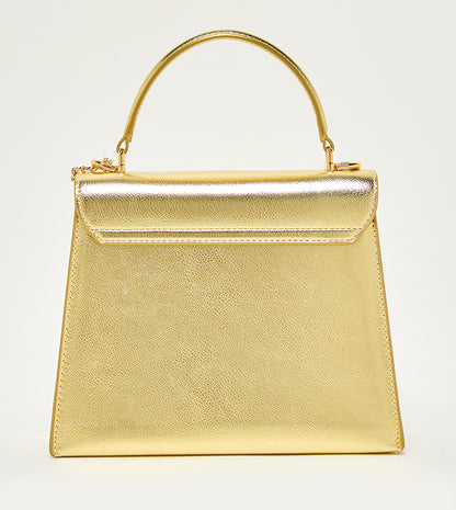 CHARLES & KEITH SAMANTHA Metallic Top Handle Bag