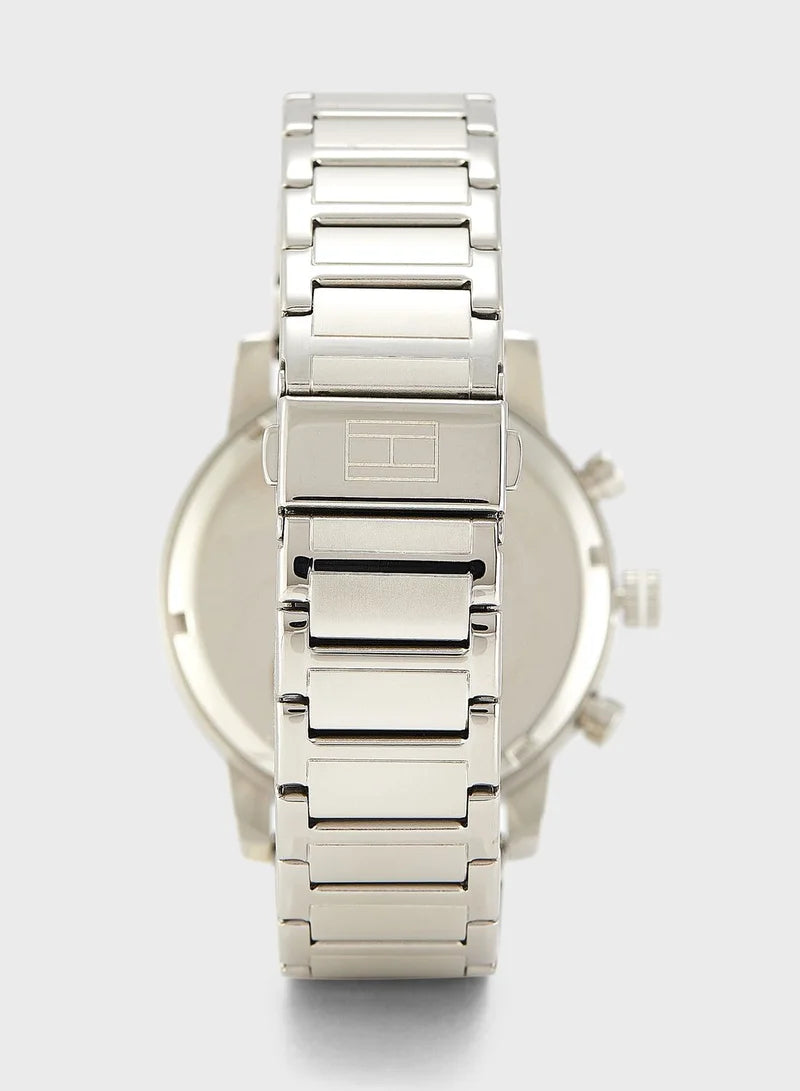 ساعة تومي هيلفيغر التناظرية متعددة الوظائف بسوار من الفولاذ 