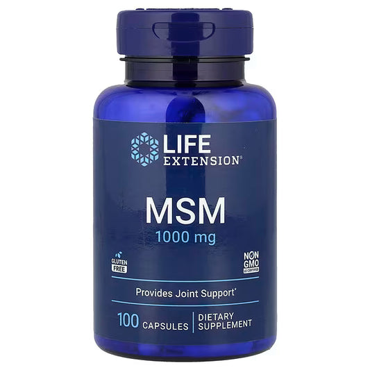 Life Extension, MSM, 100 Capsules (1,000 mg per Capsule)
