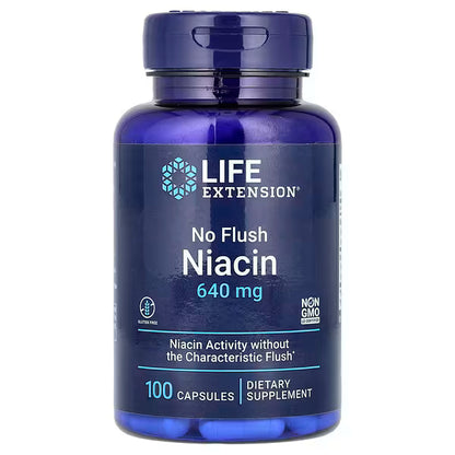 Life Extension, No Flush Niacin, 100 Capsules