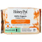 The Honey Pot Company, 100% Organic Cottom Cover, Non-Herbal Pads, Regular, 30 Count
