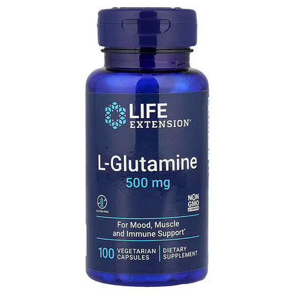 Life Extension, L-Glutamine, 500 mg, 100 Vegetarian Capsules