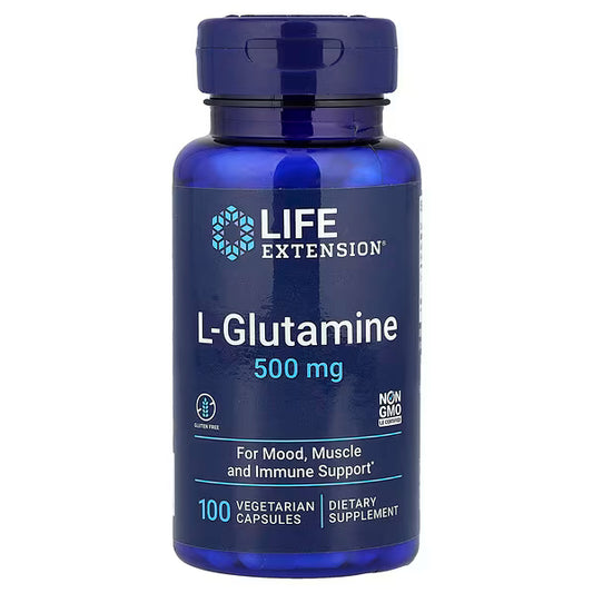 Life Extension, L-Glutamine, 500 mg, 100 Vegetarian Capsules