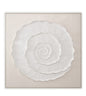 The spiral wall art beige & white 100cmx100cm