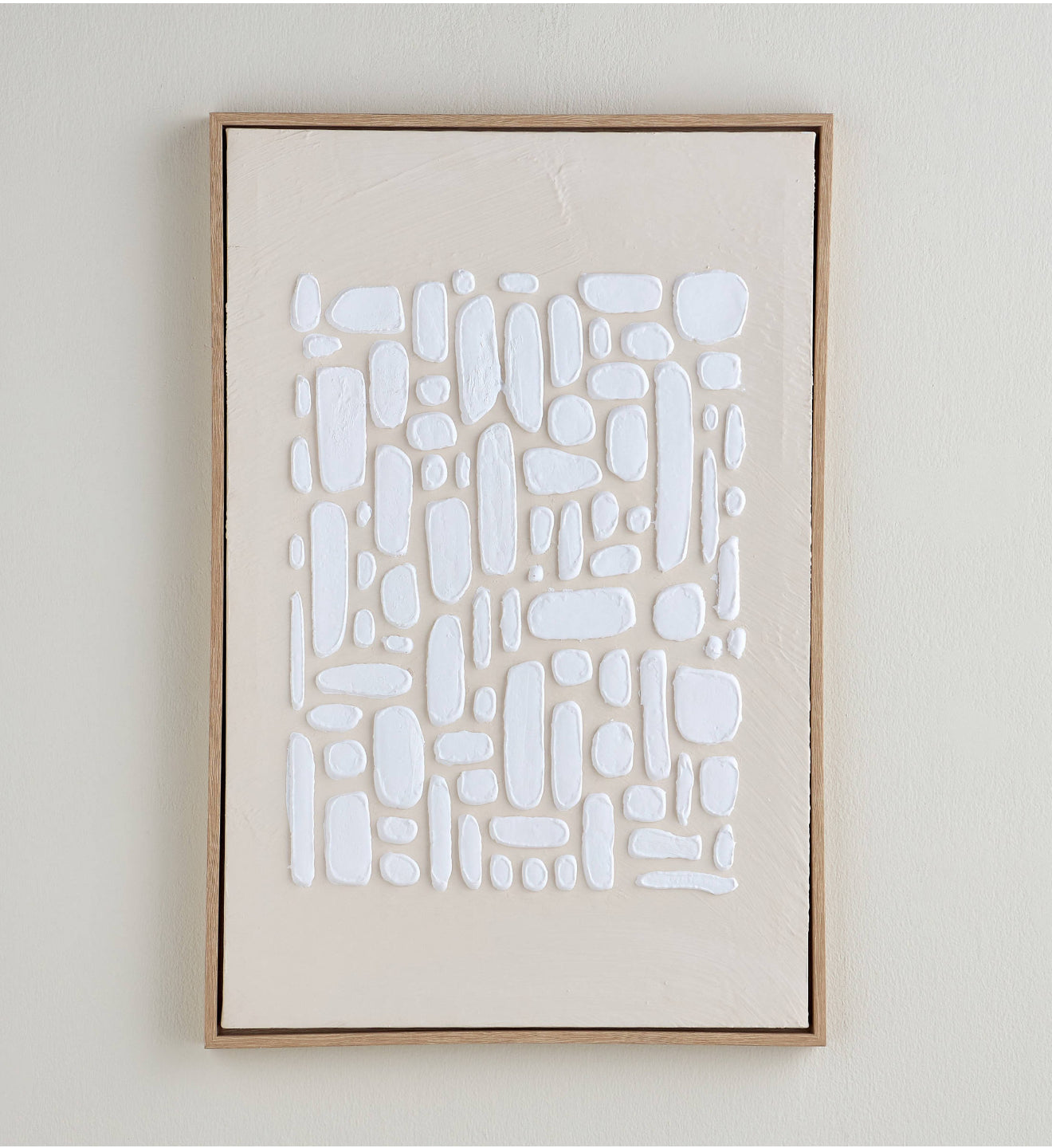 White shapes canvas art 60x90cm