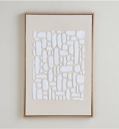 White shapes canvas art 60x90cm