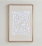 White shapes canvas art 60x90cm