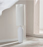White ceramic floor lamp.