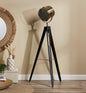 Industrial metal floor lamp