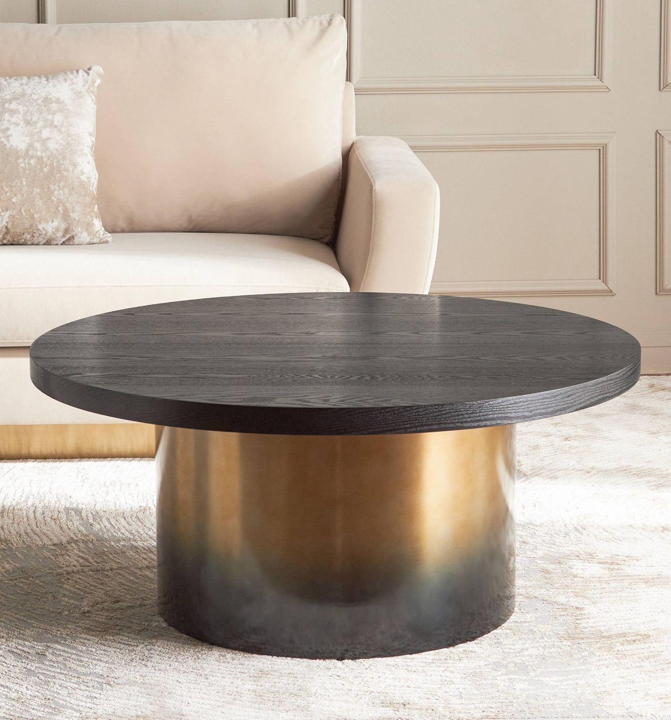 Black & Gold luxe coffee table