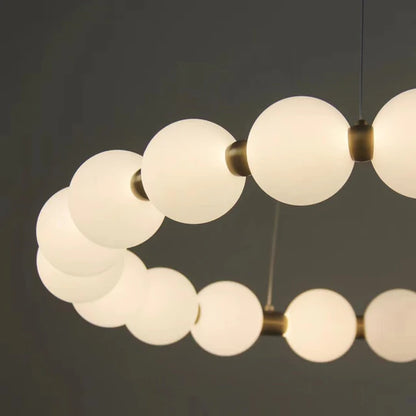 جالاك - ثريا دائرية بتصميم حبة سحرية نورديك، بتصميم عصري وبسيط (مجموعة من 3 قطع)