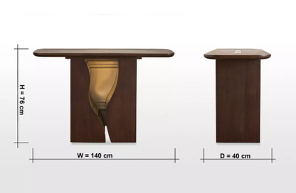 Ahab Console Table with Mirror