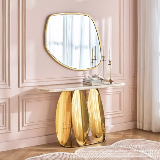 Aqiya Console Table with Mirror