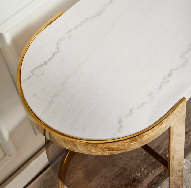 Laide Console Table with Mirror