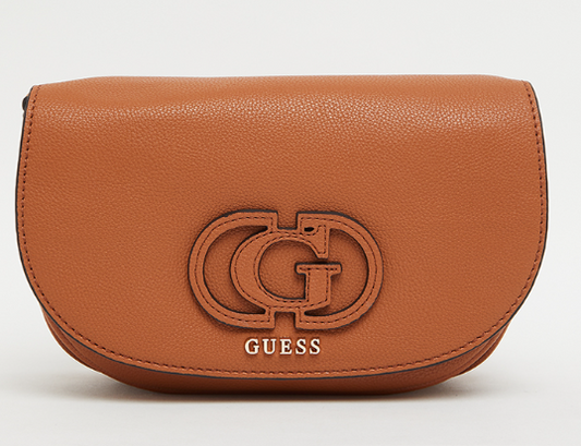 Guess CALEBRA Logo Appliqued Flap Crossbody Bag