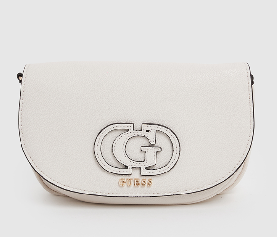 Guess  CALEBRA Logo Appliqued Flap Convertible Crossbody Bag