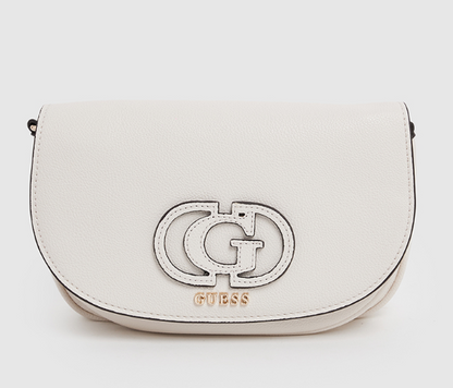 Guess  CALEBRA Logo Appliqued Flap Convertible Crossbody Bag