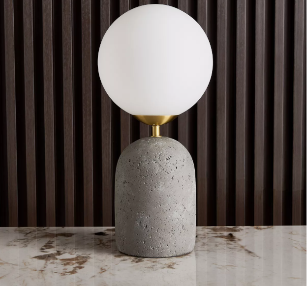 Cement Table Lamp - 43 cm