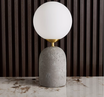 Cement Table Lamp - 43 cm