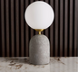 Cement Table Lamp - 43 cm
