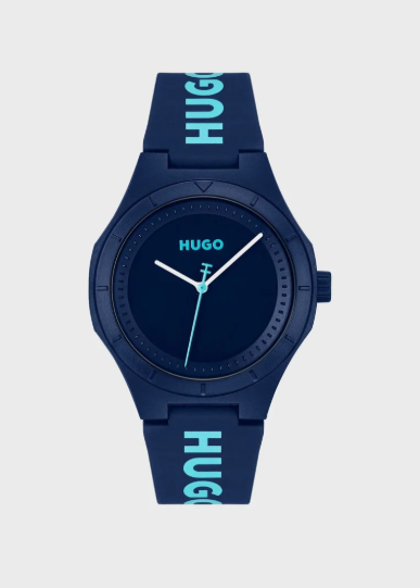 HUGO Analogue Watch with Silicone Bracelet