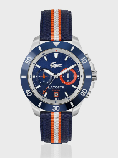 LACOSTE Analogue Multifunction Quartz Watch with Nylon Strap