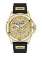 GUESS Silicone Strap with Glitz Insert Watch
