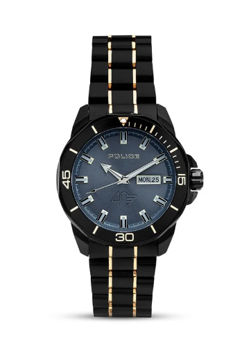 POLICE Men Analog Round Shape Stainless steel Wrist Watch PEWJH0030301 - 43 Mm