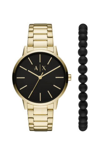 Armani Exchange Share & Earn AX7119 Analog Watch + Bracelet Gift Set