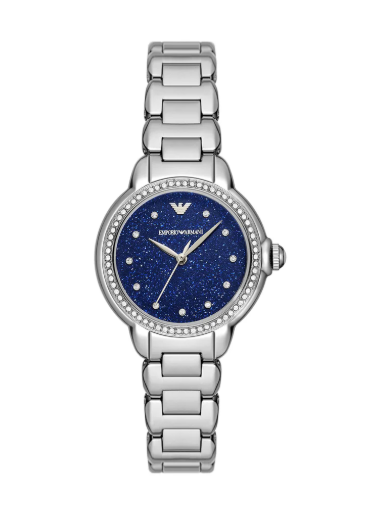 EMPORIO ARMANI Share & Earn Mia Steel Strap Analog Watch