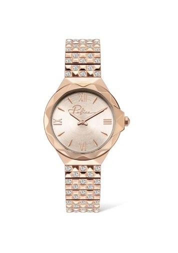 POLICE Share & Earn Agra White Dial Rose Gold Bracelet Analog Watch for Women 34mm