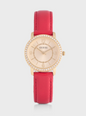 GUESS Share & Earn Melody Pu Strap Analog Watch