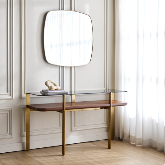 Nley  Console Table with Mirror