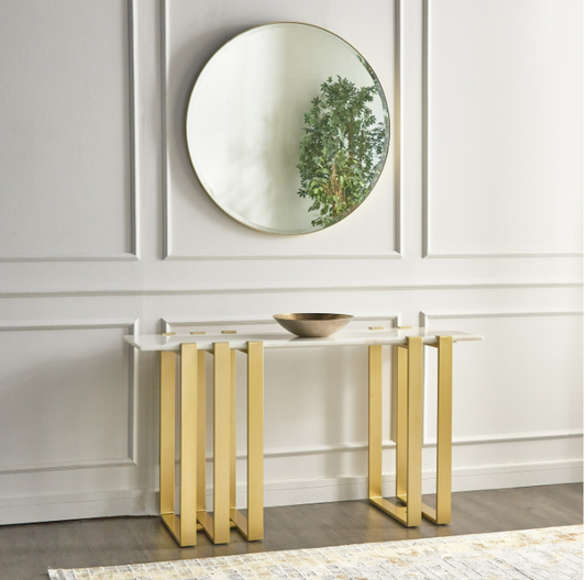 Tlee Console Table with Mirror