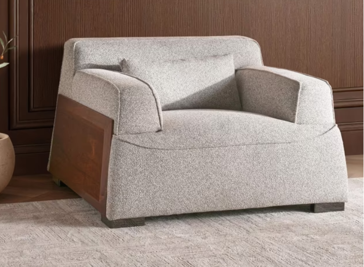 Onto single seater sofa - beige
