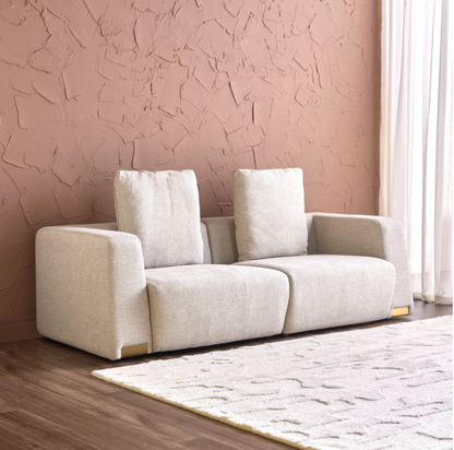 Rell 3-Seater Fabric Sofa